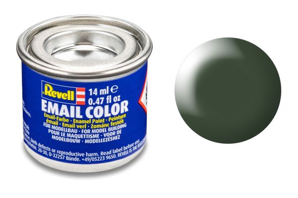 Revell 32363 dunkelgrün seidenmatt Email Farbe Kunstharzbasis 14 ml Dose