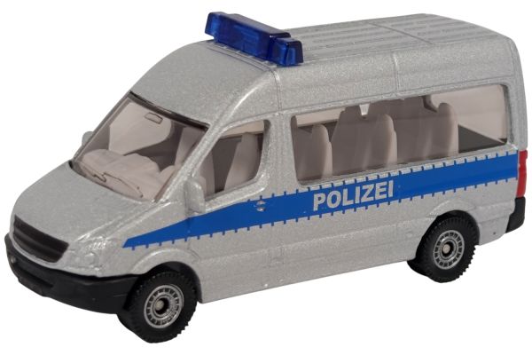 Siku 0804 Mercedes-Benz Sprinter Polizei silber/blau (Blister)