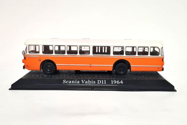 Atlas 7163121 Scania Vabis D11 1964 weiß/orange Maßstab 1:72 Modell (NOS)