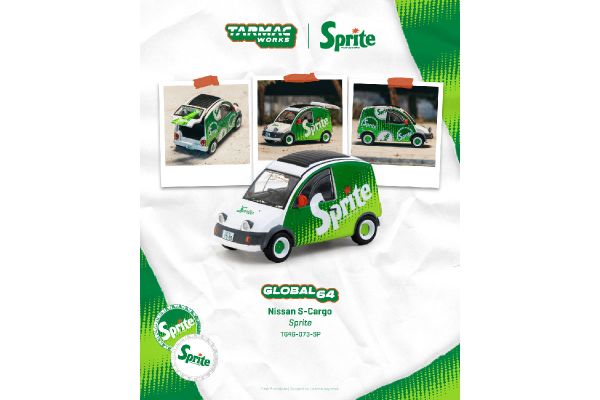 ***PREORDER Tarmac Nissan S-Cargo Sprite weiss/grün