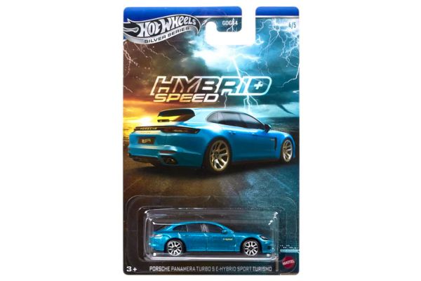 Hot Wheels GDG44-JCB79 Porsche Panamera E-hybrid 2018 blau metallic - Hybrid Speed