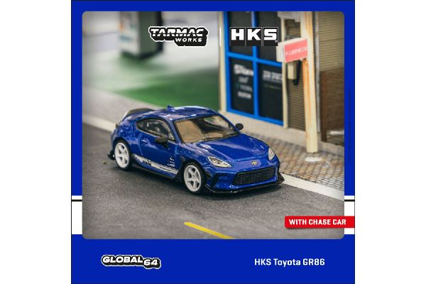 ***Tarmac T64G-038-BL HKS Toyota GR86 blau Maßstab 1:64 Modellauto