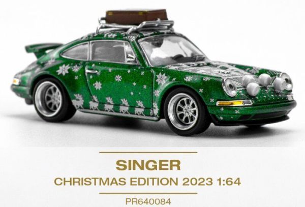 Pop Race PR640084 Porsche 911 Stinger 964 Christmas grün metallic Maßstab 1:64 Modellauto