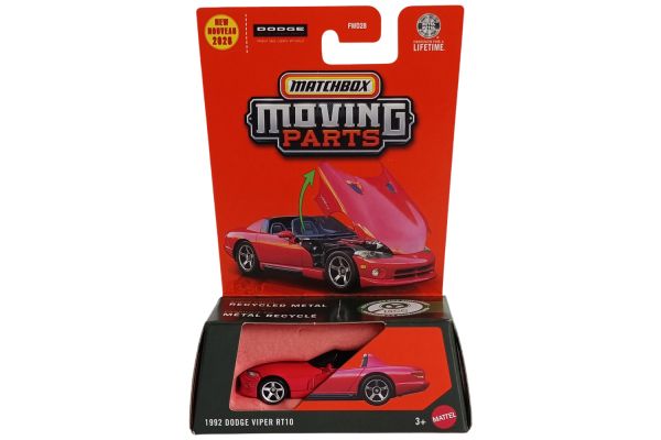 Matchbox FWD28-JHV40 Dodge Viper RT10 1992 rot - Moving Parts 2026 1:64