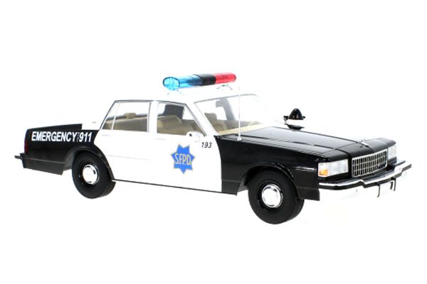 Modelcar MCG18389 Chevrolet Caprice Police "SFPD" schwarz/weiss 1987 Maßstab 1:18 Modellauto