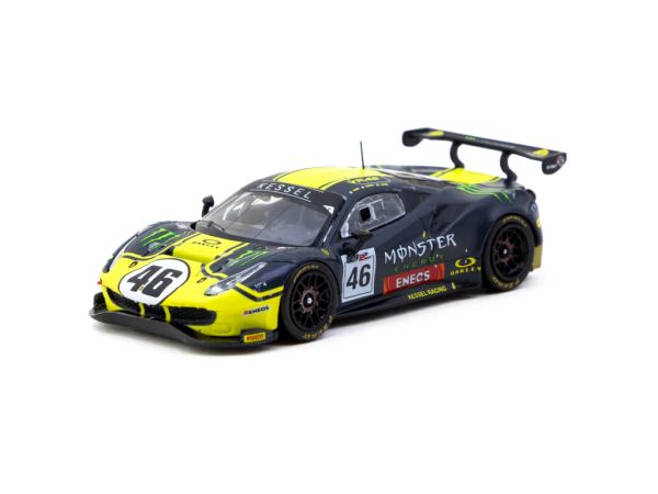 Tarmac Ferrari 488 GT3 schwarz/gelb/ 2019 Gulf 12h 1:64