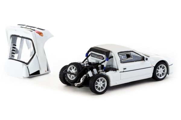 Tarmac Ford RS200 weiss Maßstab 1:64