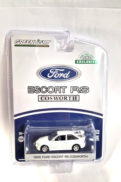 Greenlight 30379 Ford Escort RS Cosworth weiss 1995 - Exclusive Maßstab 1:64 Modellauto