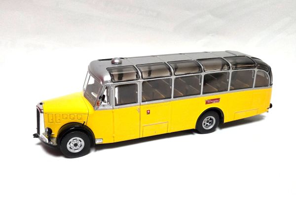 gebraucht! Saurer L4C Bus gelb PTT Postbus 1:43 - fast wie neu