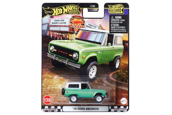 Hot Wheels GJT68-JBL12 Ford Bronco 1975 grün - Boulevard #138 1:64