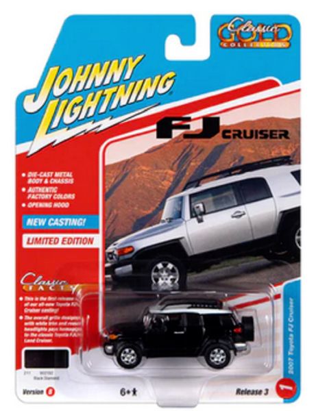 Johnny Lightning JLCG030B-1 Toyota FJ Cruiser schwarz 2007 - Classic Gold 2022 R3 Maßstab 1:64 Model