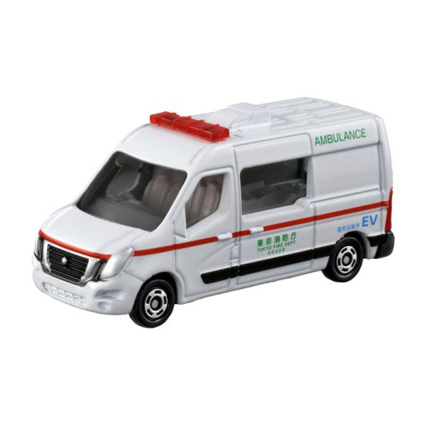 Tomica TO044 Nissan NV400 EV Ambulance weiss Maßstab 1:73 Krankenwagen