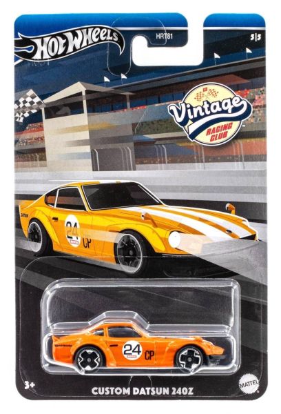 Hot Wheels HRT81-HRV10 Datsun 240Z orange metallic Vintage Racing Club 5/5 Maßstab ca. 1:64