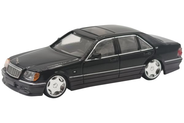 Street Weapon Mercedes Benz S-Klasse (W140) schwarz/dunkelgrau 1:64