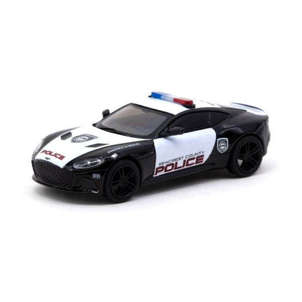 Tarmac T64G-004-PC Aston Martin DBS Superleggera "Police" schwarz/weiss Maßstab 1:64 Modellauto