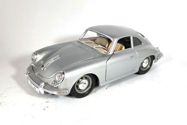 gebraucht! Bburago Porsche 356 B silber 1:24 - fast wie neu
