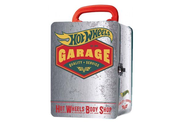 Hot Wheels Vintage Metall Koffer silber für 18 Autos Maßstab ca. 1:64