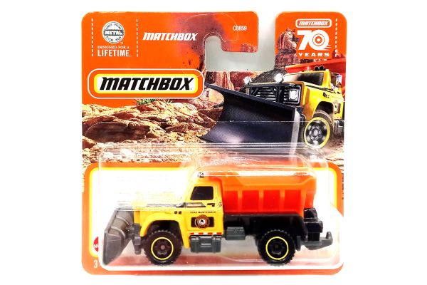 Matchbox HLD30 Dump Truck Plow Master 6000 orange 64/100 Maßstab ca. 1:64 Modellauto 2023-4