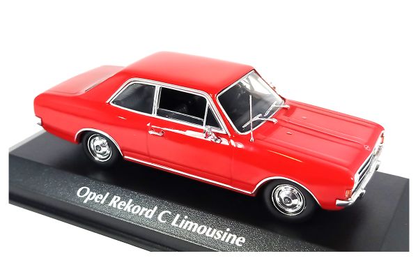 Maxichamps 940046101 Opel Rekord C Limousine rot 1968 Maßstab 1:43 Modellauto