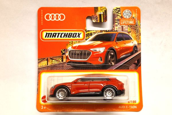 Matchbox HVN88 Audi E-Tron rot 5/100 Maßstab ca. 1:64 Modellauto 2024