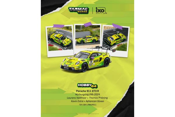 ***PREORDER Tarmac Porsche 911 (992) GT3 #911 Laurens Vanthoor 24h Nürburgring 2024
