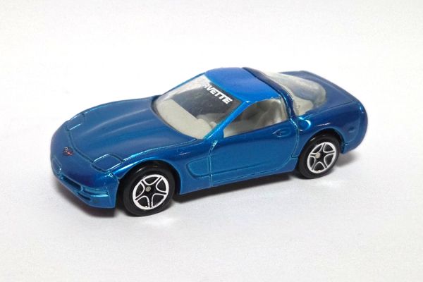 gebraucht! Matchbox Chevrolet Corvette C5 1997 blau - leicht bespielt