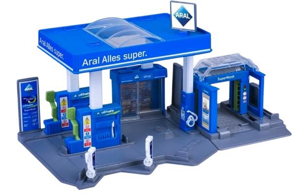 Majorette Aral Tankstelle mit Fahrzeug