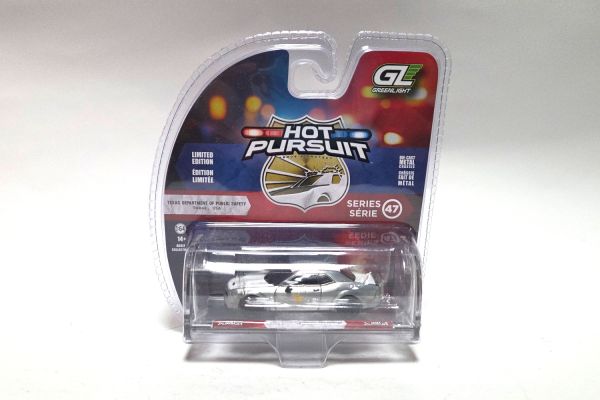 Chase Car! Greenlight 43050-E Dodge Challenger SRT Hellcat Texas Department of Public Safety silber