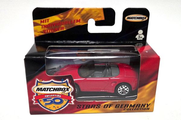 NOS! Matchbox 90156 Porsche Boxster rot ca. 1:64 OVP