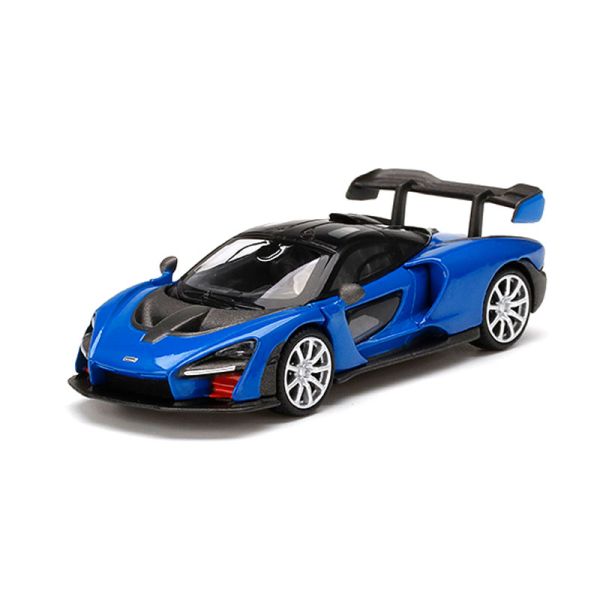 TSM-Models 232 McLaren Senna antares blau (LHD) MiniGT Maßstab 1:64 Modellauto