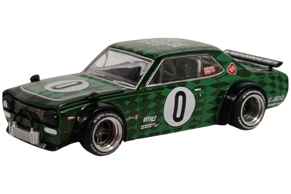 Kaidohouse 249 Nissan Skyline 2000GT-R (KPGC10) Cortez V1 1969 grün/schwarz 1:64