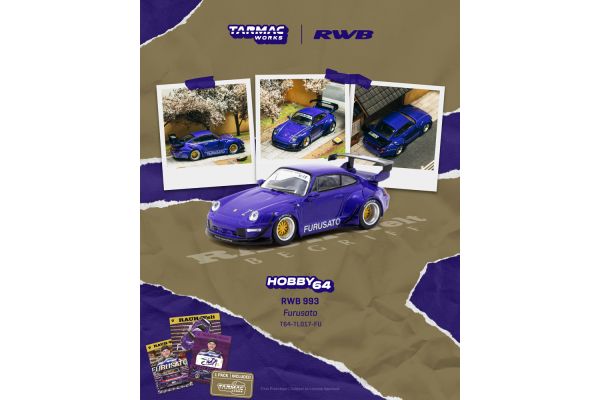 ***PREORDER Tarmac Porsche 911 RWB 993 Furusato 2024 lila