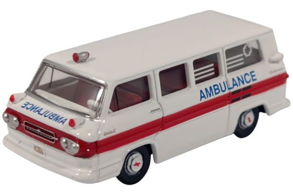 Oxford Chevrolet Corvair Greenbrier Amblewagon Ambulance weiss/rot 1962