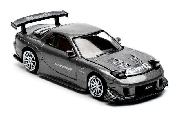 Pop Race 255 Mazda RX-7 Re-Amemiya gun metallic 1:64