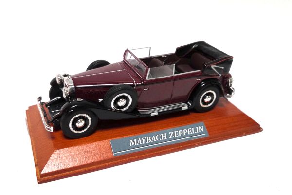 gebraucht! Minichamps Maybach Zeppelin rotbrauch 1:43 - ganz leicht bespielt