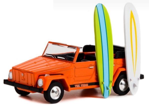 Greenlight 97140-C Volkswagen VW Type 181 with Surfboards orange 1971 - The Hobby Shop 14 Maßstab 1: