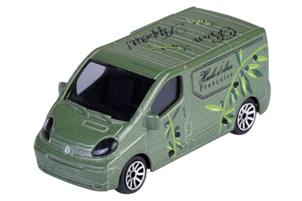 Majorette 212055013 Renault Trafic "Huile d'Olive" grün - French Touch Deluxe Maßstab 1:60 Modellaut