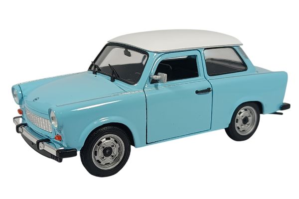 Welly Trabant 601 hellblau Dach weiß 1:24