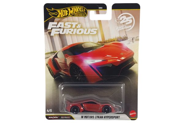 Hot Wheels HNW46-JHW70 W Motors Lykan Hypersport rot metallic - Fast & Furious 4/5 1:64