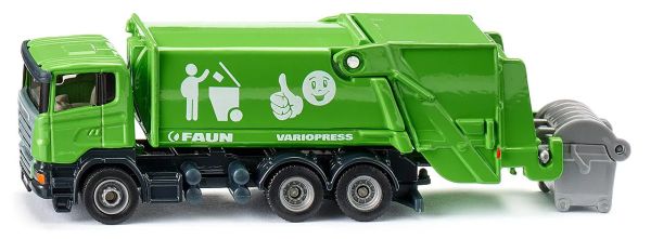 Siku 1890 Scania Müllwagen grün Maßstab 1:87 Modellauto