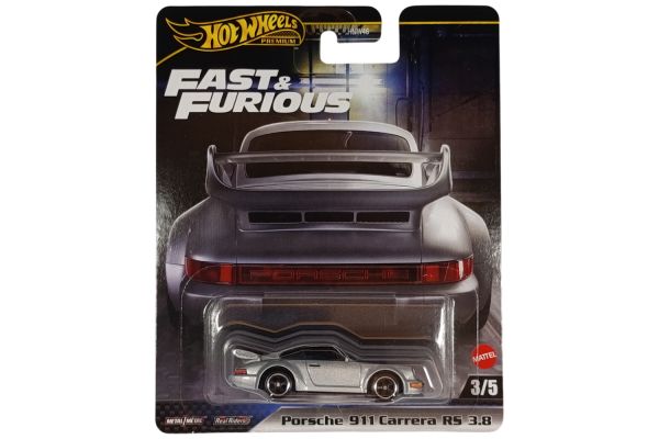 Hot Wheels HNW46-JBM03 Porsche 911 Carrera RS 3.8 silber - Fast & Furious 3/5