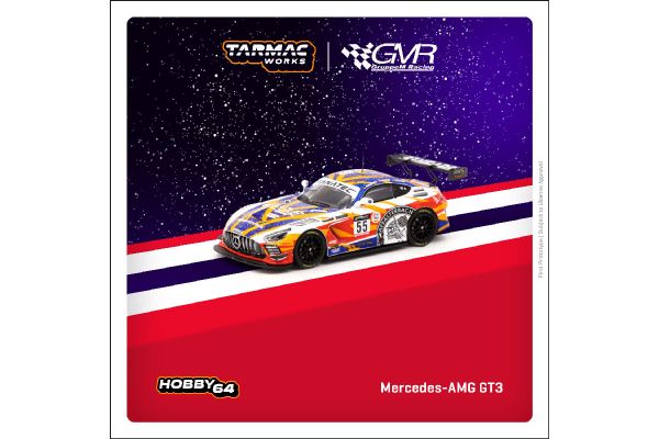 Tarmac T64-062-22SPA55 Mercedes-AMG GT3 24h of SPA 2022 rot/weiss/orange Maßstab 1:64 Modellauto