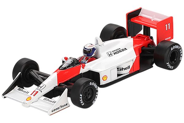 MiniGT 1123 McLaren MP4/4 #11 Alain Prost 2. Platz Japan GP 1988 weiss/rot