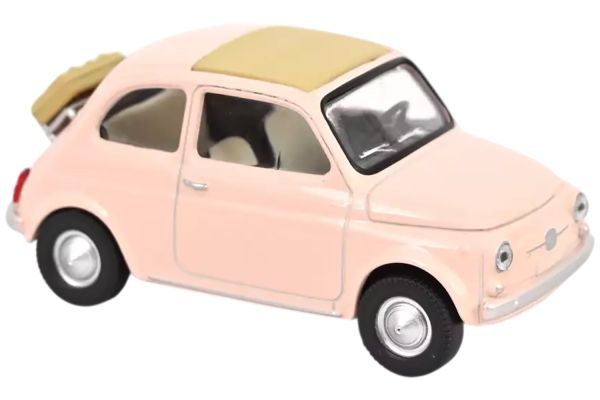 Norev Fiat 500 F 1965 pastel pink - Jet Car 1:43