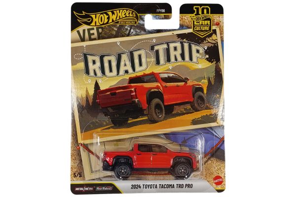 Hot Wheels FPY86-JKF40 Toyota Tacoma TRD Pro 2024 rot - Road Trip 5/5