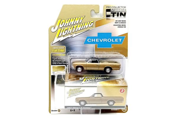 Johnny Lightning JLCT009B-3 Chevrolet El Camino gold metallic 1967 - TIN BOX Collector 2022 R1 Maßst
