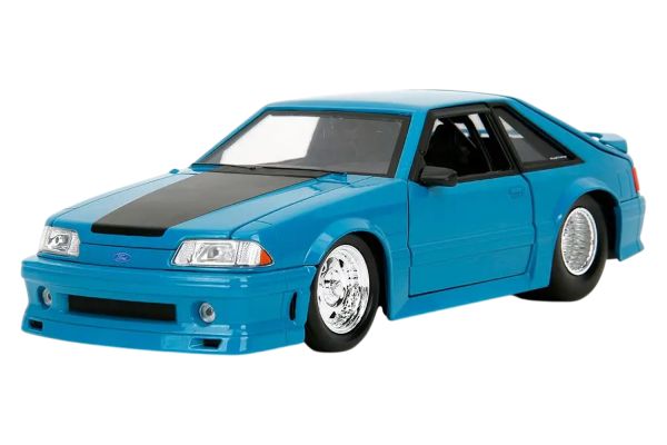 Jada 253203098 Ford Mustang GT blau 1989 Fast & Furious X Maßstab 1:24 Modellauto
