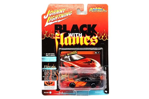 Johnny Lightning JLSF022A-4 Pontiac Firebird T/A schwarz/rot 1993 - Black with Flames Maßstab 1:64 M