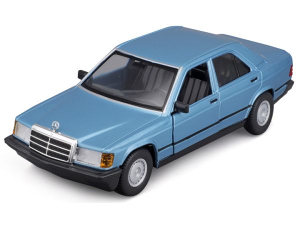 Bburago Mercedes Benz 190E (W201) 2.6 blau metallic 1987 Maßstab 1:24