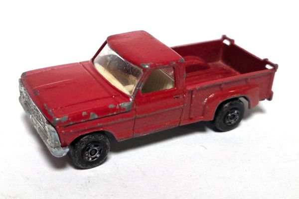 gebraucht! Matchbox No.6 Ford Pick-up ohne Verdeck rot Superfast - etwas bespielt